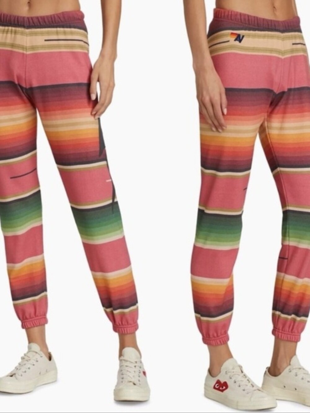 Aviator Nation Serape Bolt Stitch Sweatpants Size Large - Picture 2 of 4